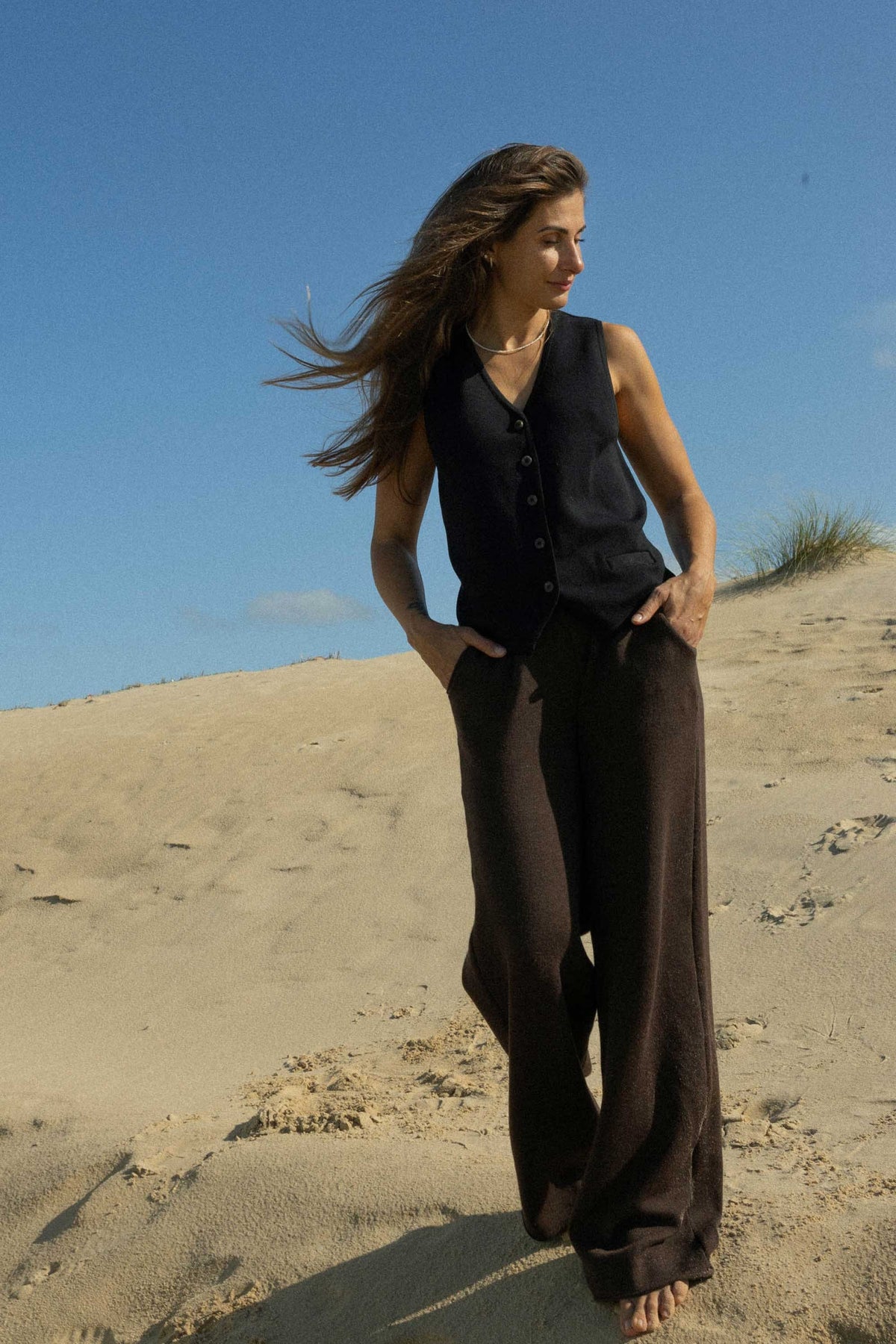 Galante Knitted 100% Merino Waistcoat