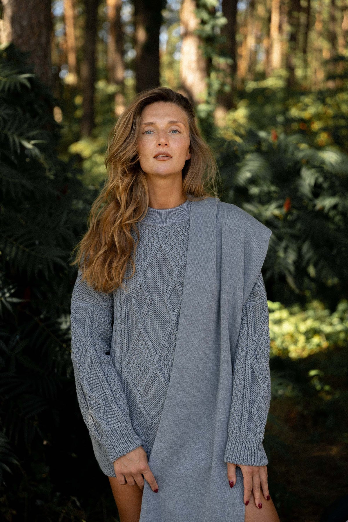Nonna Cable-Knit 100% Merino Sweater