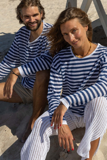 Tanto 100% Linen Long-Sleeve Top