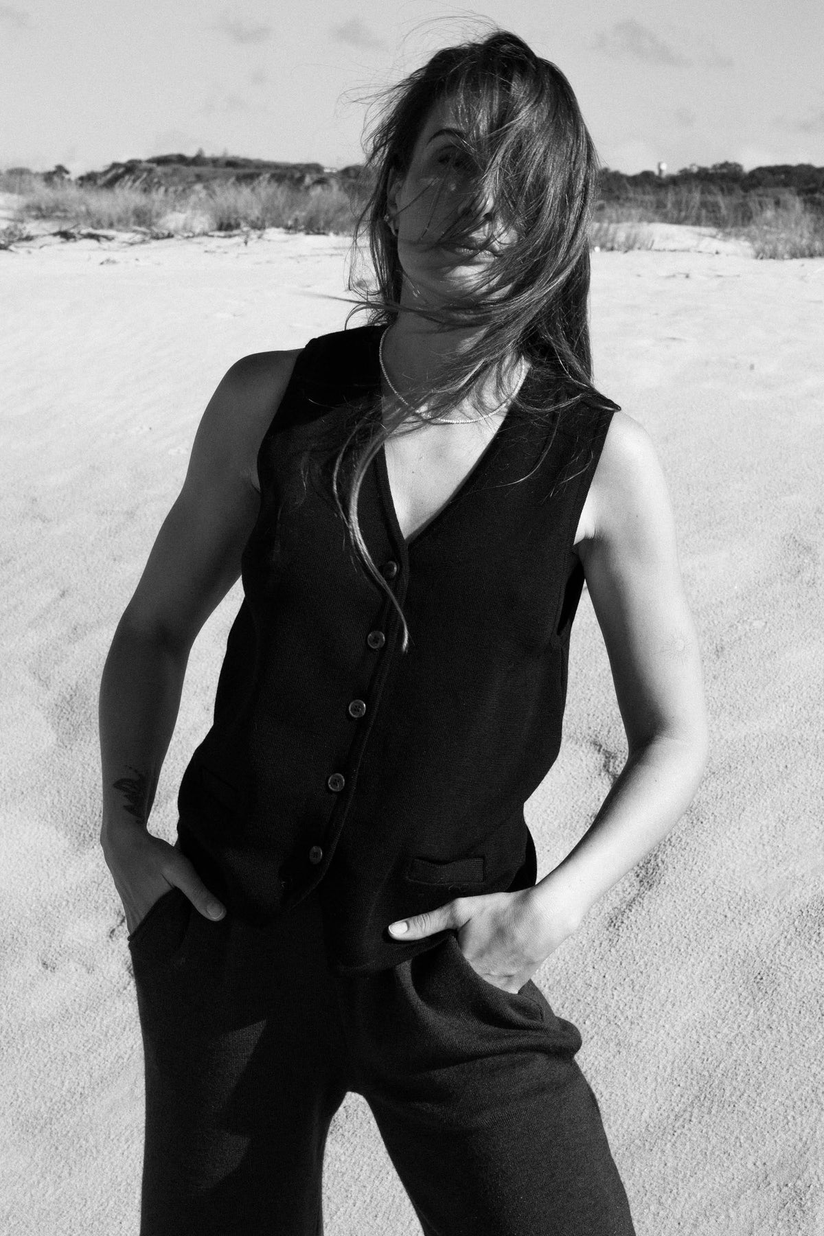 Galante Knitted 100% Merino Waistcoat