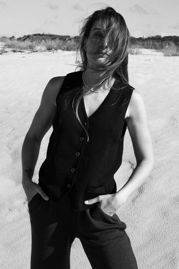 Galante Knitted 100% Merino Waistcoat