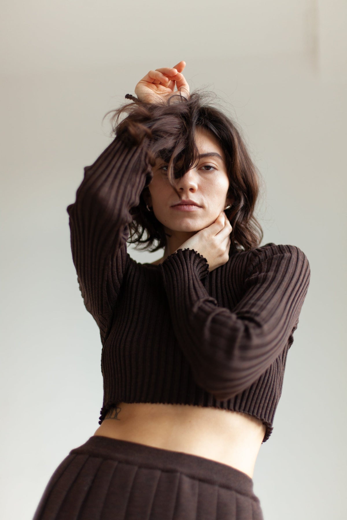 Brera 100% Merino Crop Top