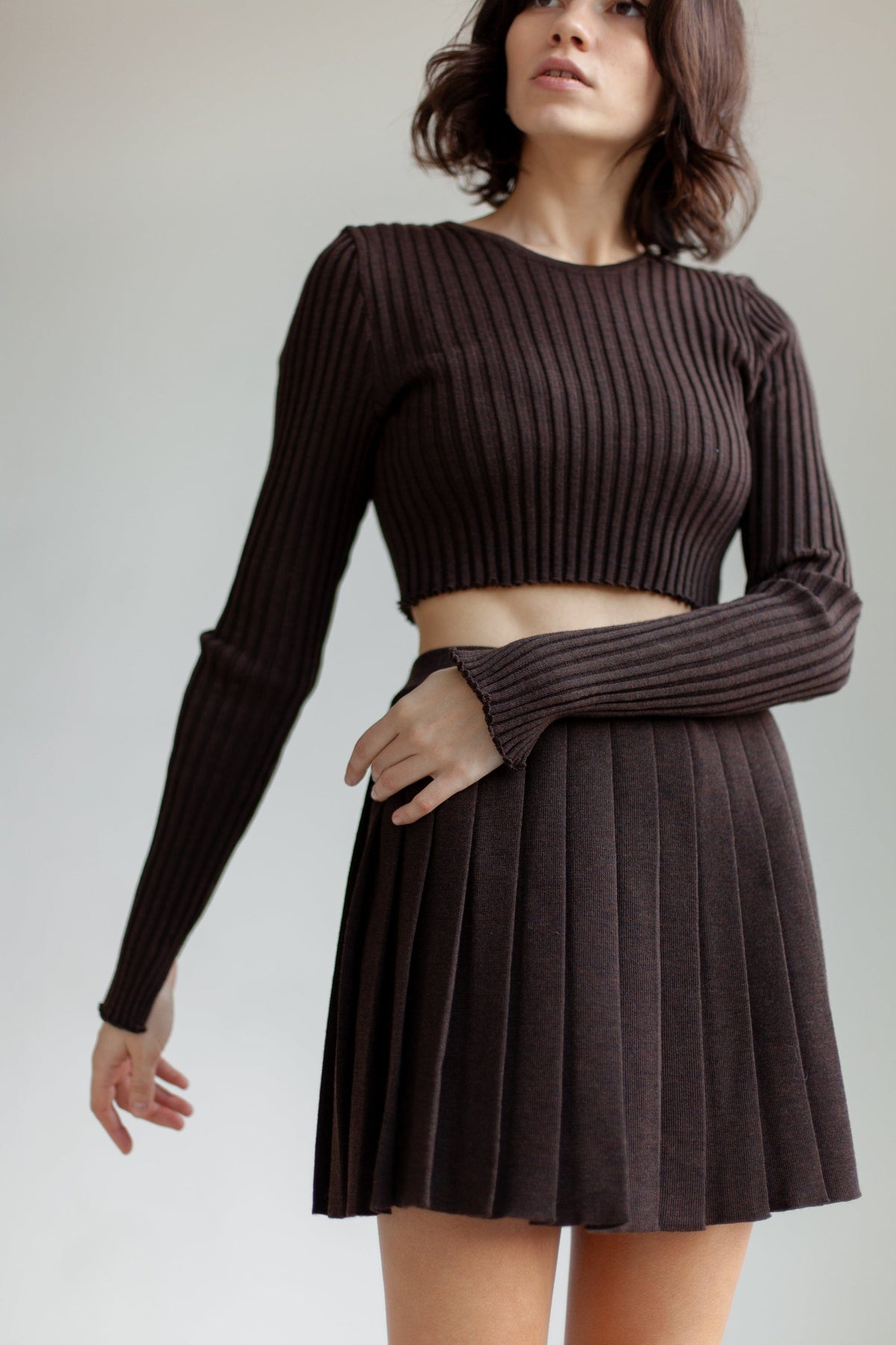 Brera 100% Merino Crop Top
