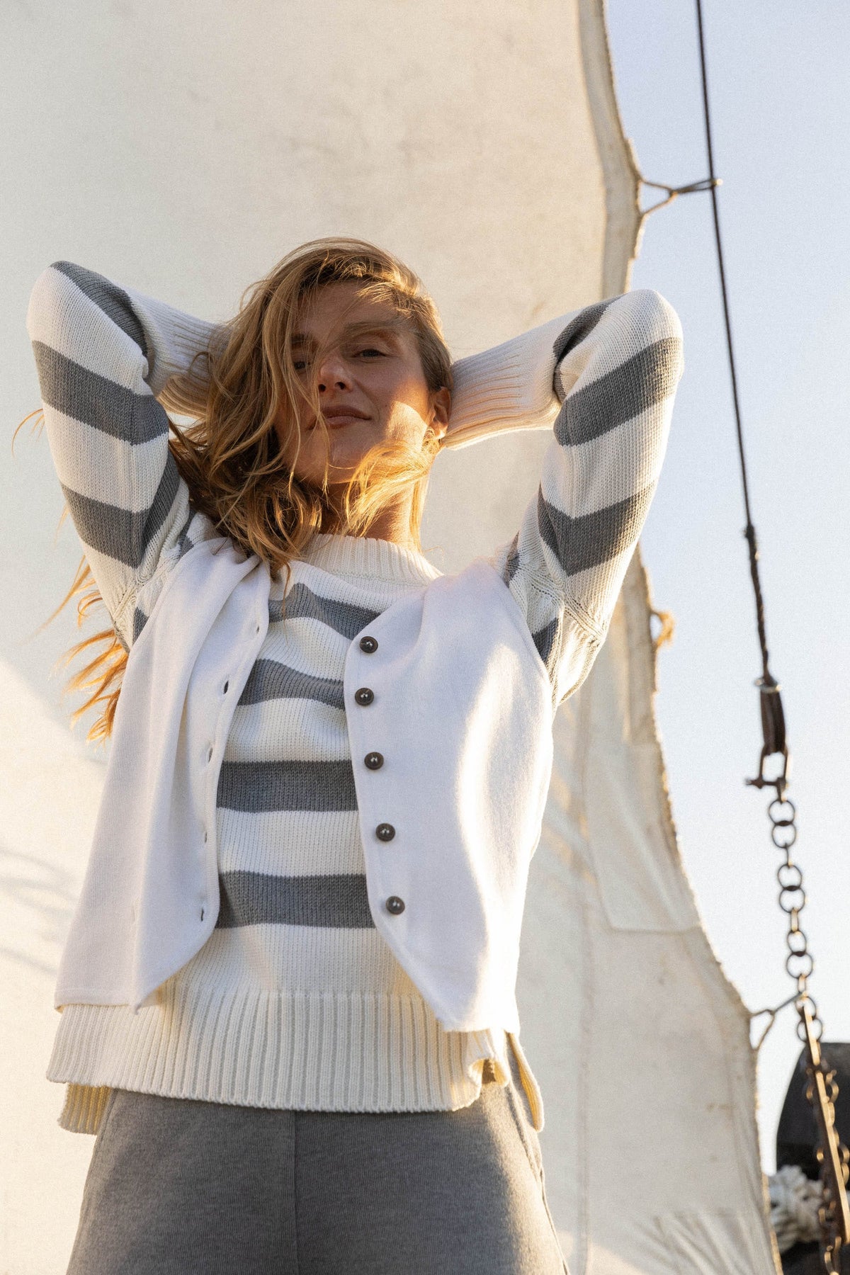 Marina Striped 100% Merino Jumper