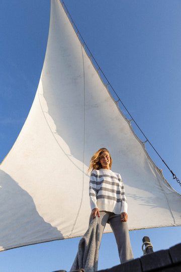 Marina Striped 100% Merino Jumper