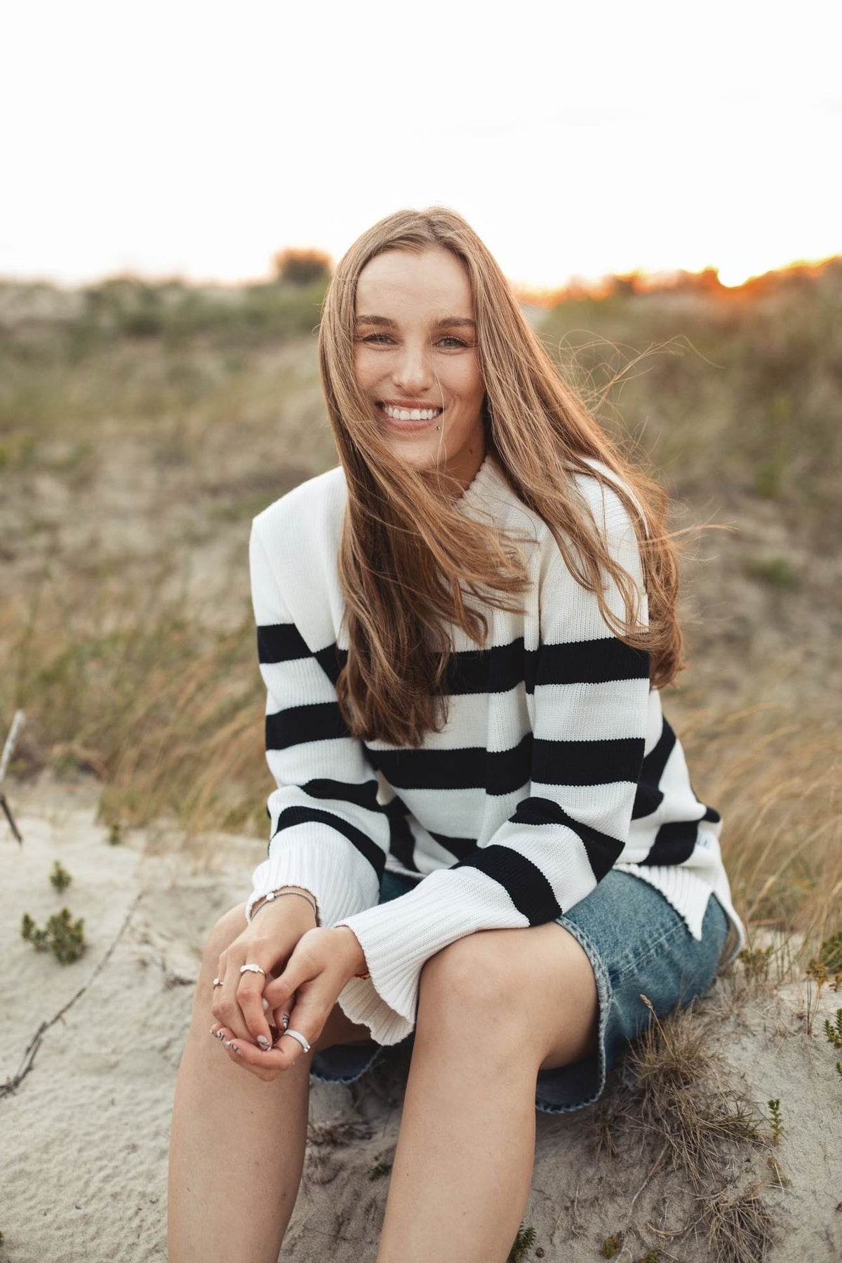 Marina Striped 100% Merino Jumper