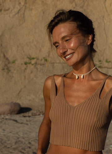 Donna Ribbed Crop Top
