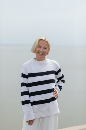 Marina Striped 100% Merino Jumper