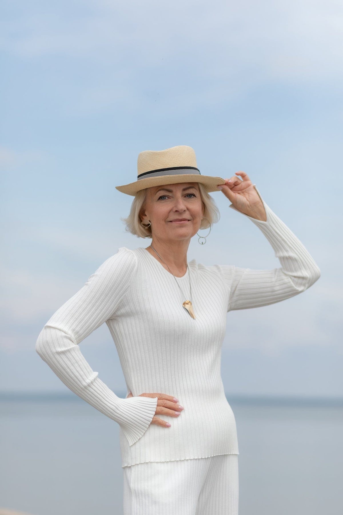 Brera Ribbed Long-Sleeve Top