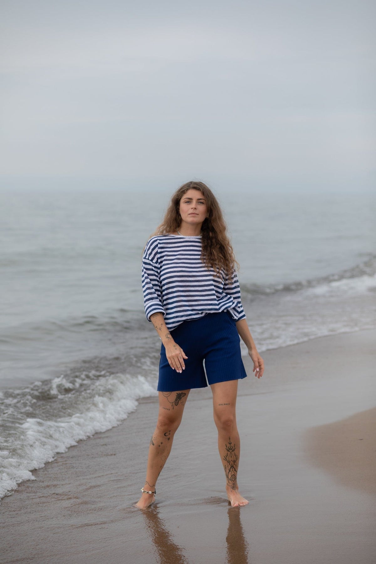 Tanto 100% Linen Long-Sleeve Top