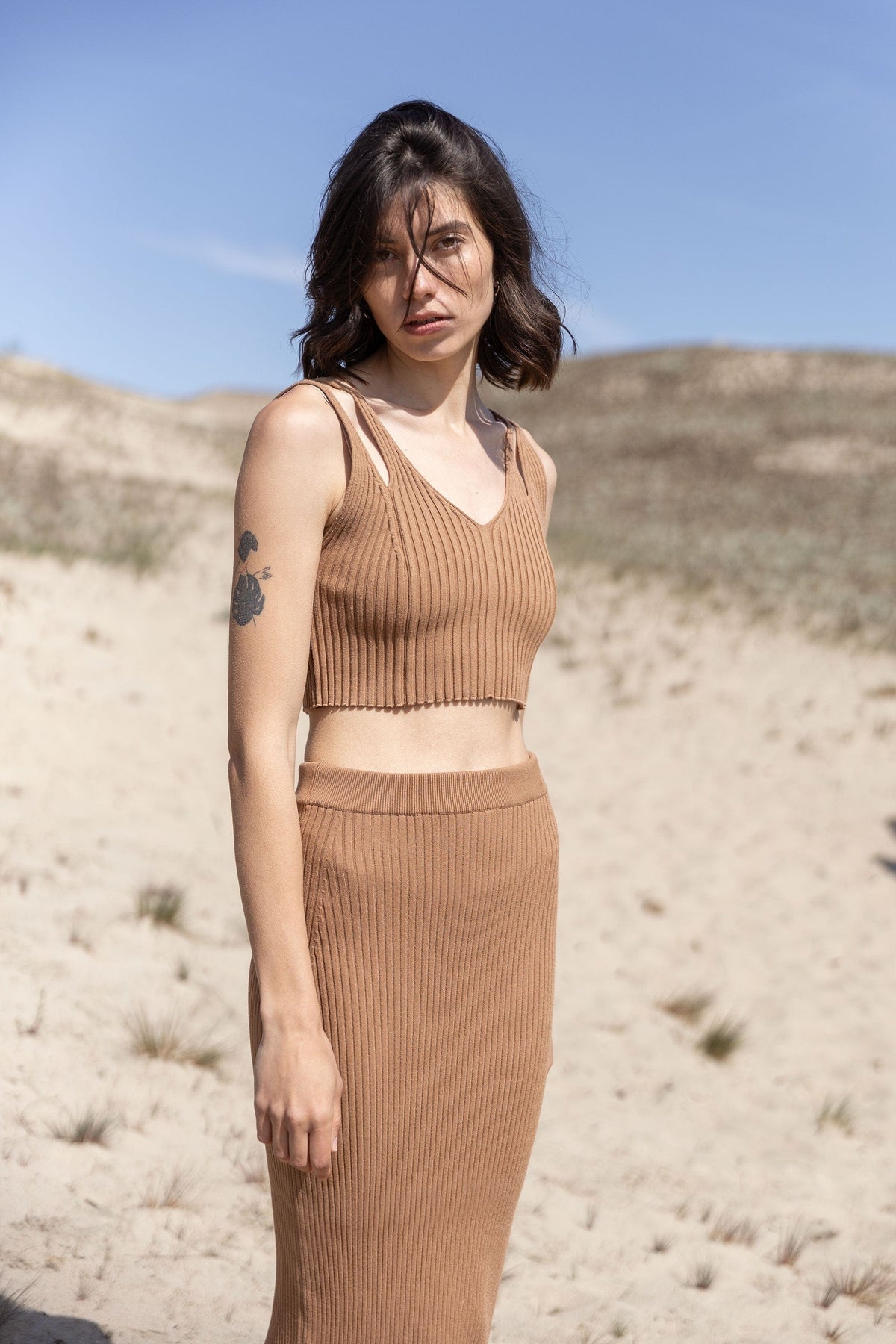 Donna Ribbed Crop Top