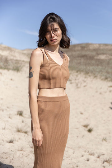 Donna Ribbed Crop Top