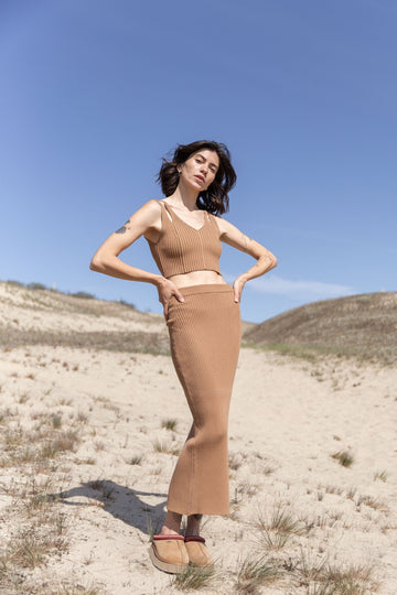 Donna Ribbed Crop Top