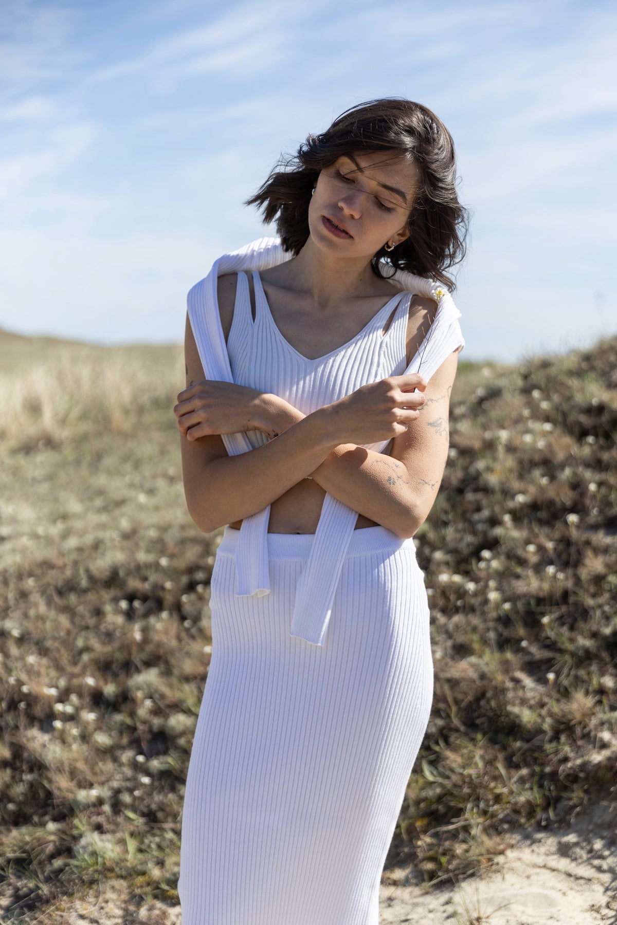Donna Ribbed Crop Top