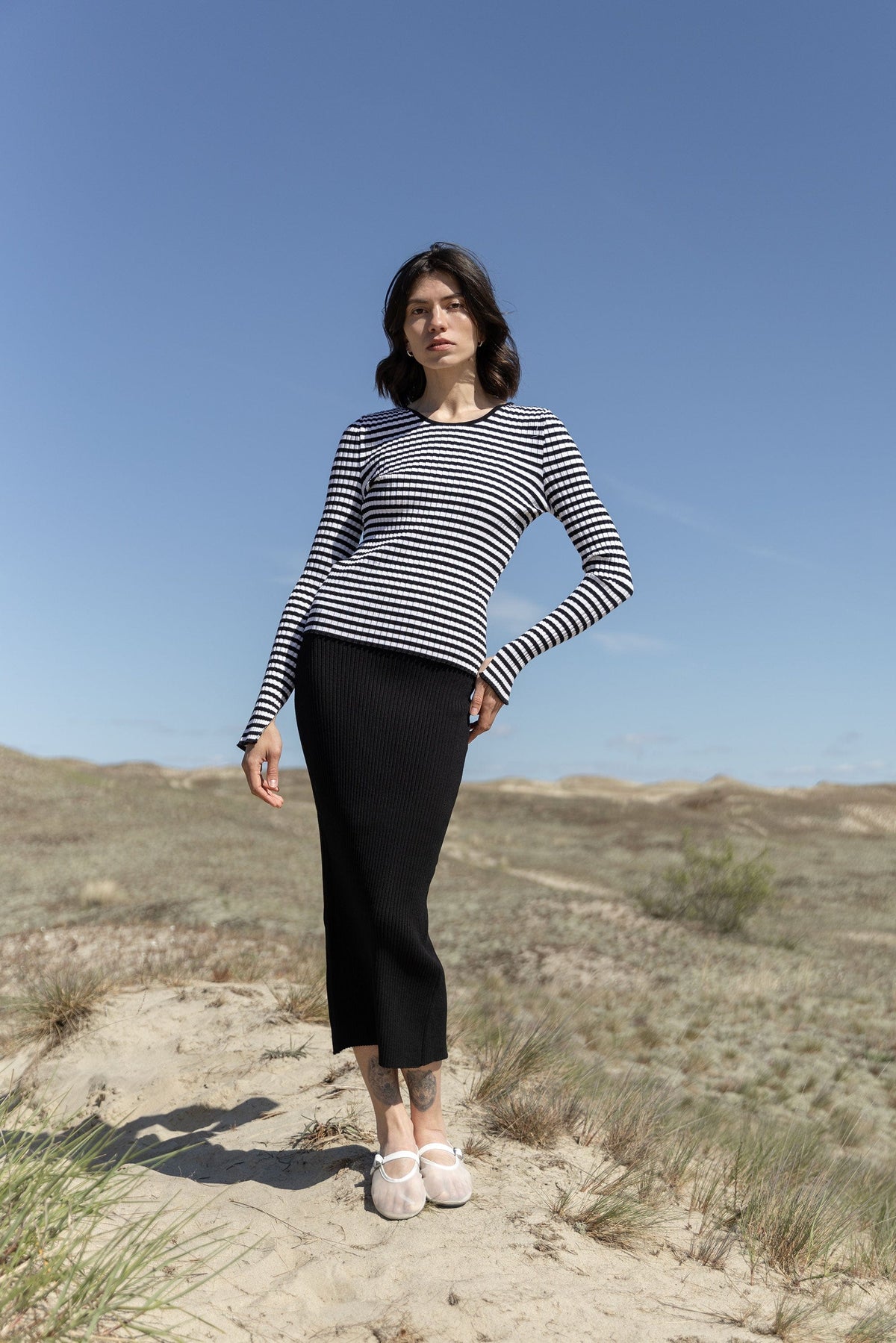 Brera Ribbed Long-Sleeve Top