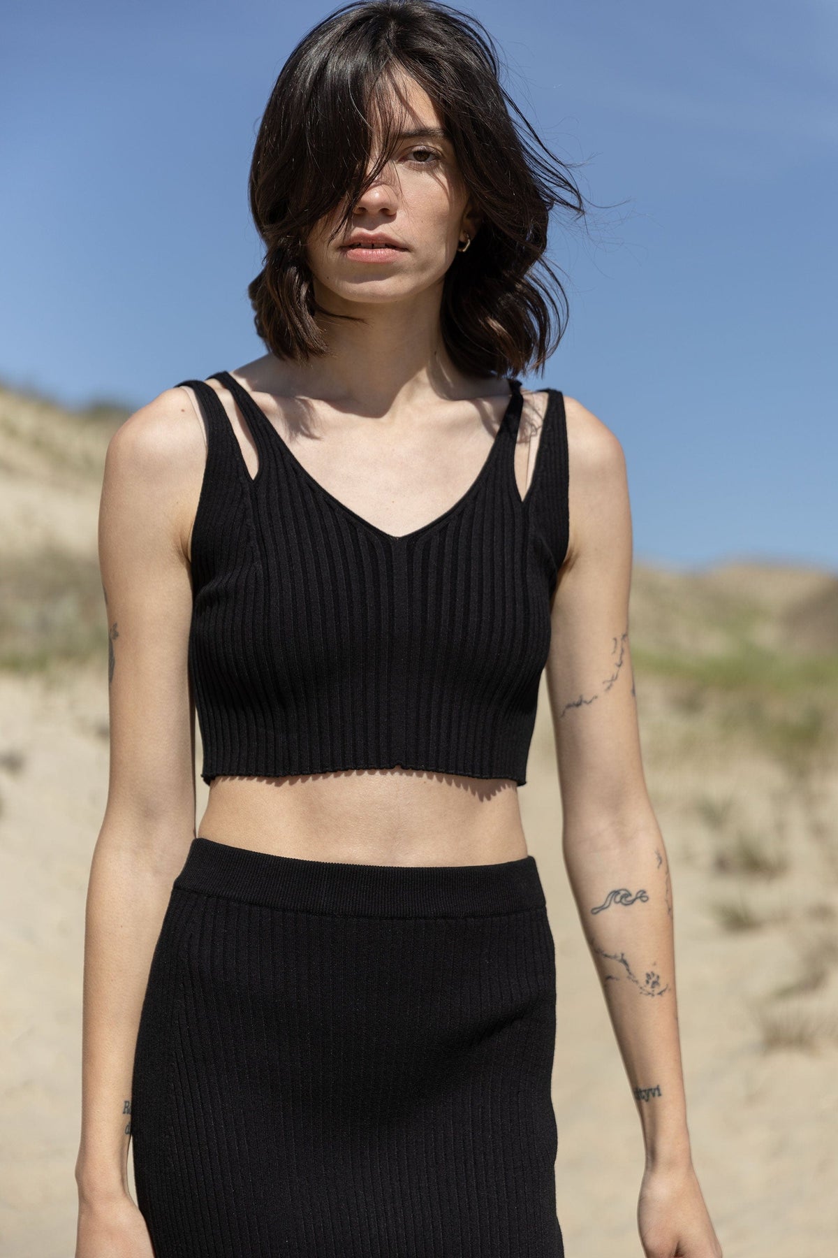Donna Ribbed Crop Top