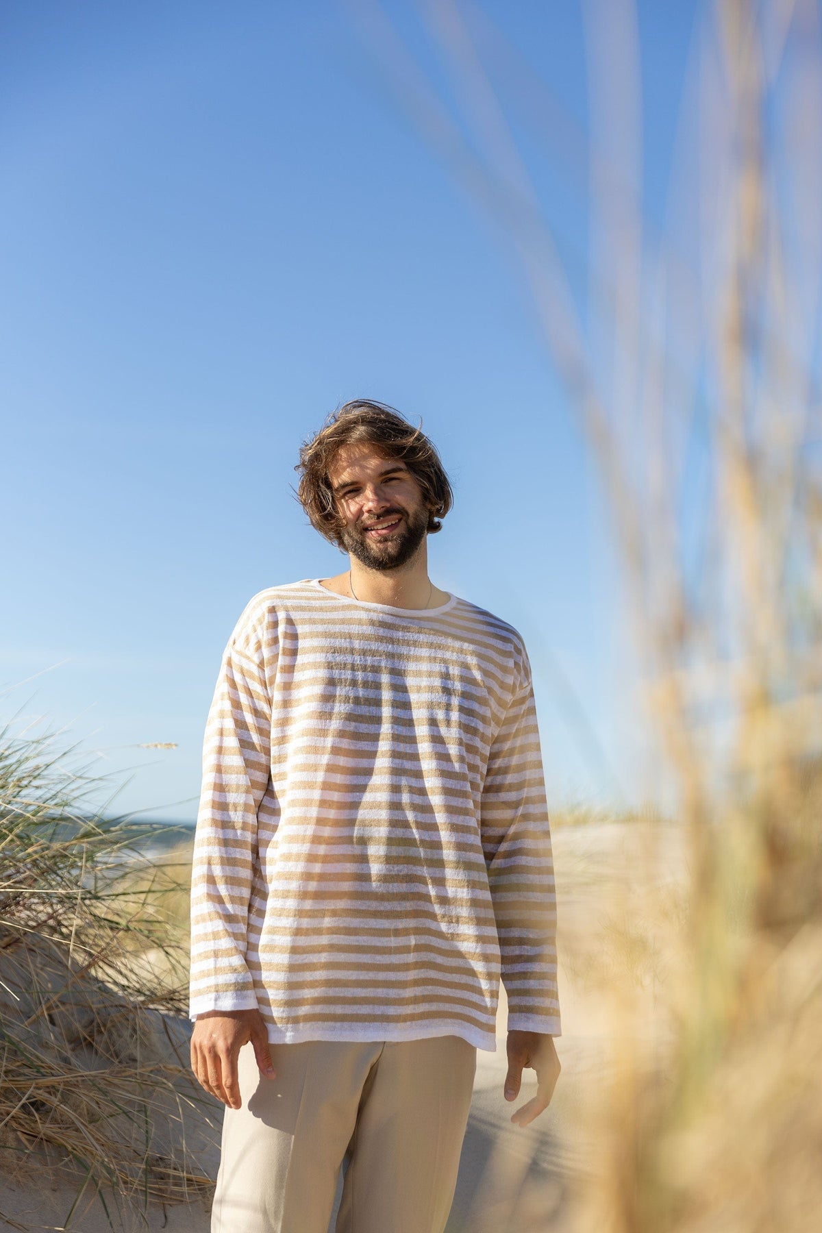 Tanto 100% Linen Long-Sleeve Top