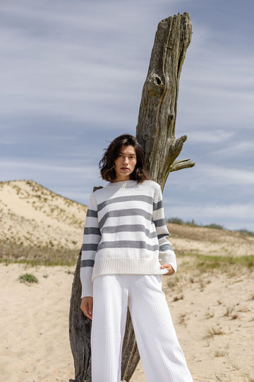 Marina Striped 100% Merino Jumper