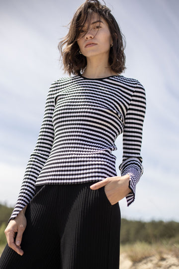 Brera Ribbed Long-Sleeve Top