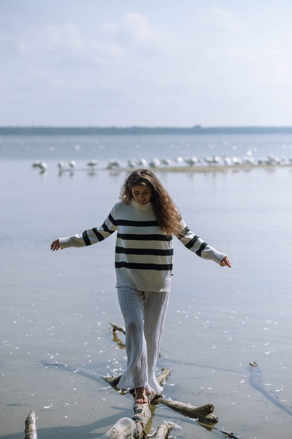 Marina Striped 100% Merino Jumper