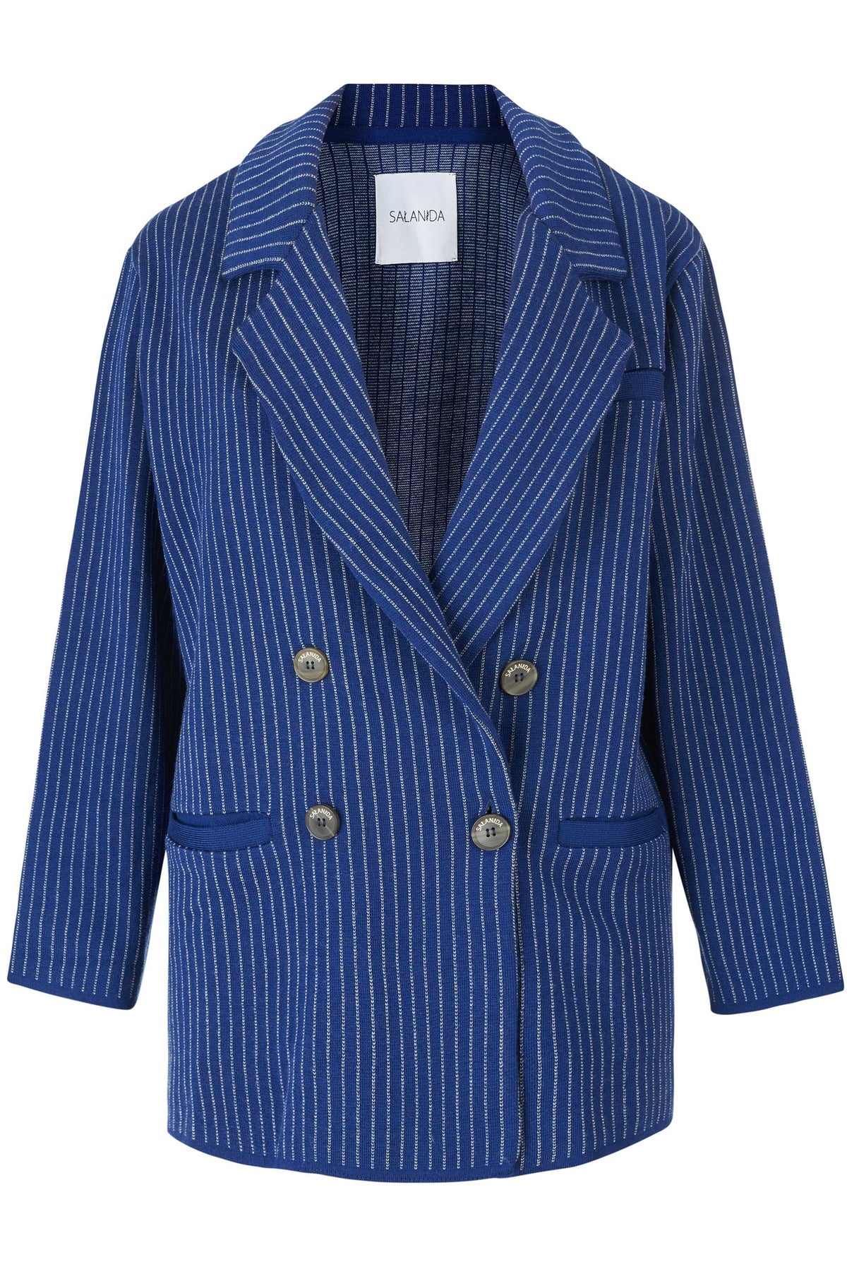 Forza Pinstripe Knitted 100% Merino Blazer