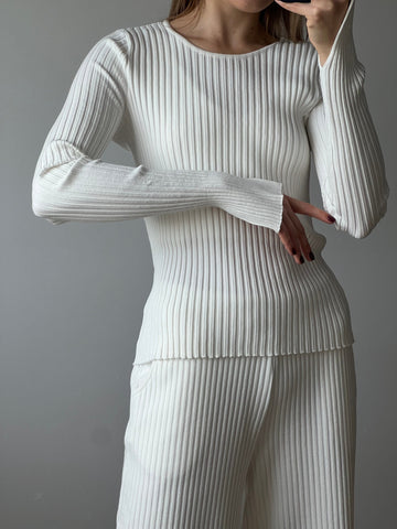 Brera Ribbed Long-Sleeve Top