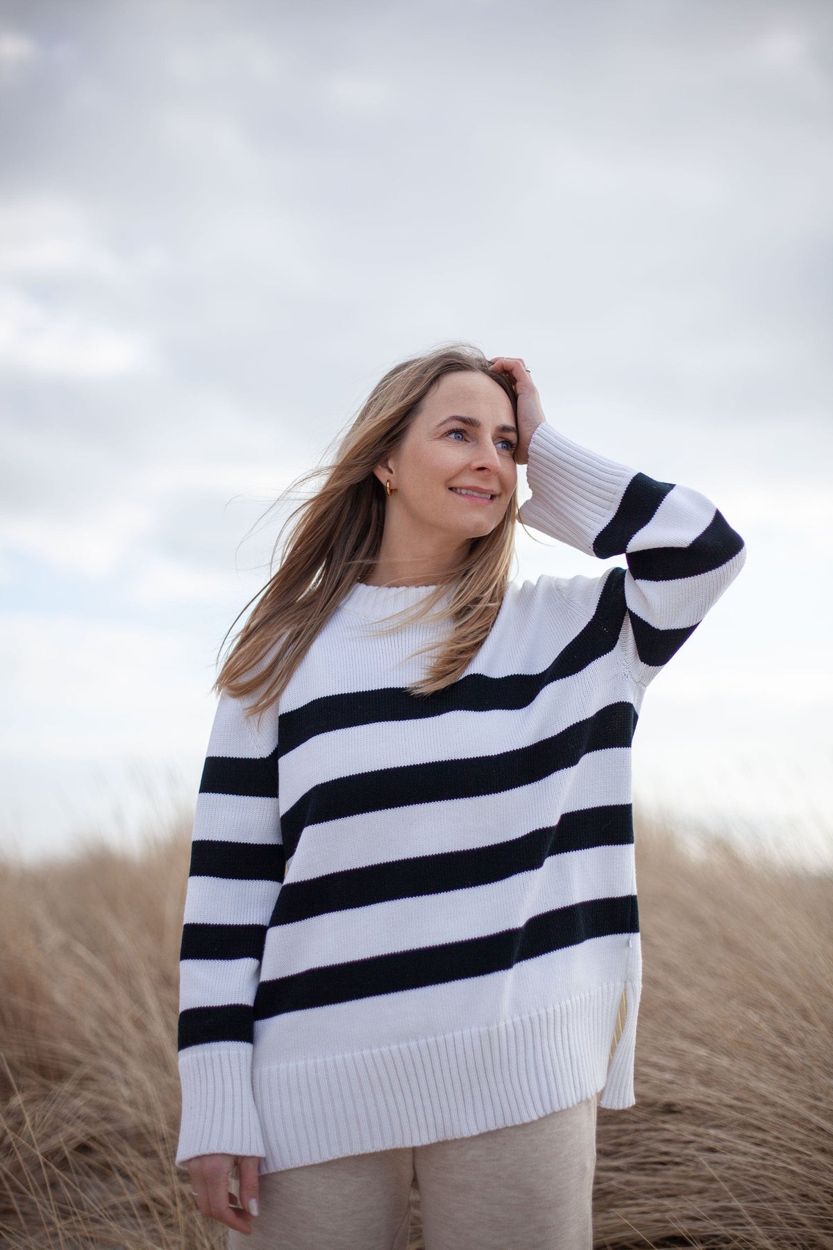 Marina Striped 100% Merino Jumper