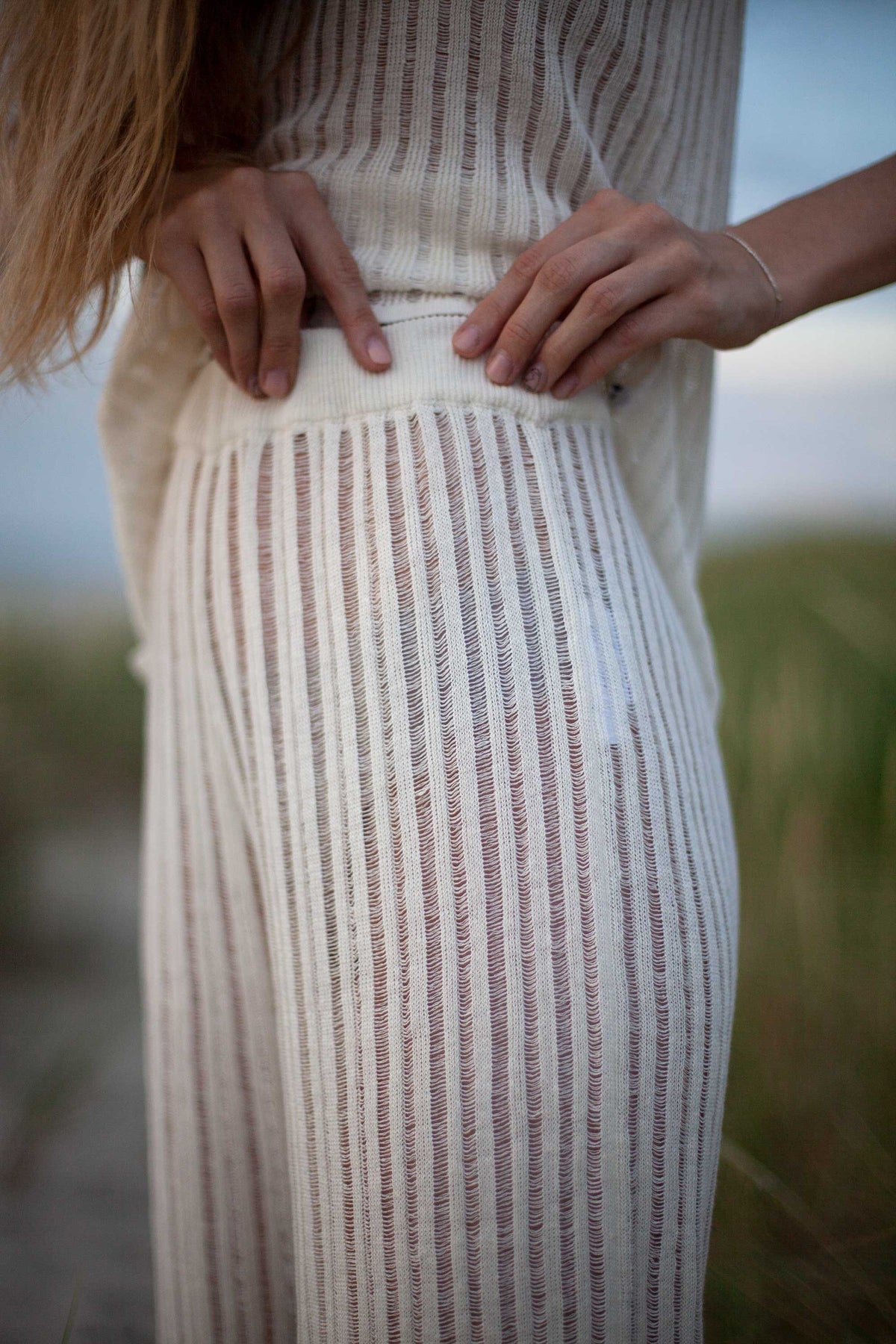 Sole 100% Linen Beach Pants White