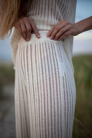 Sole 100% Linen Beach Pants White