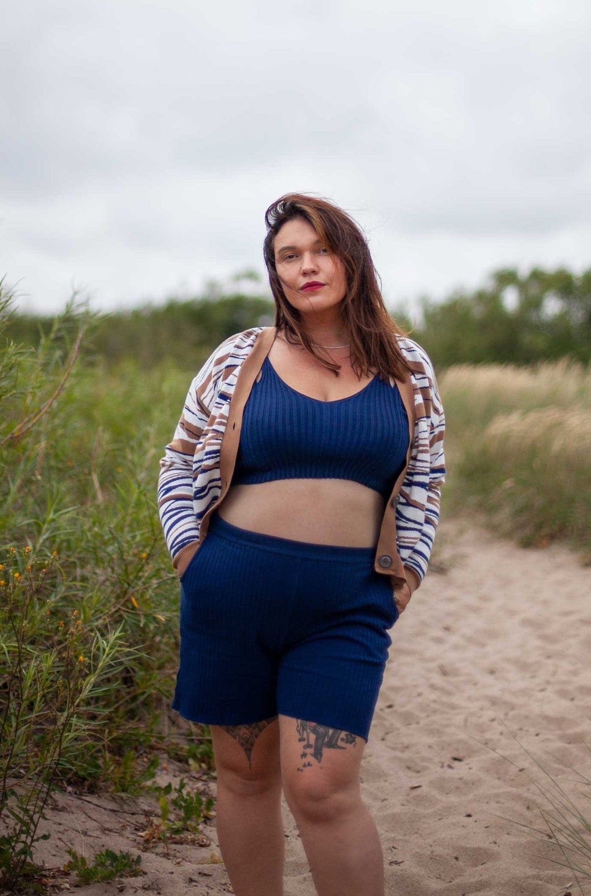 Donna Ribbed Crop Top