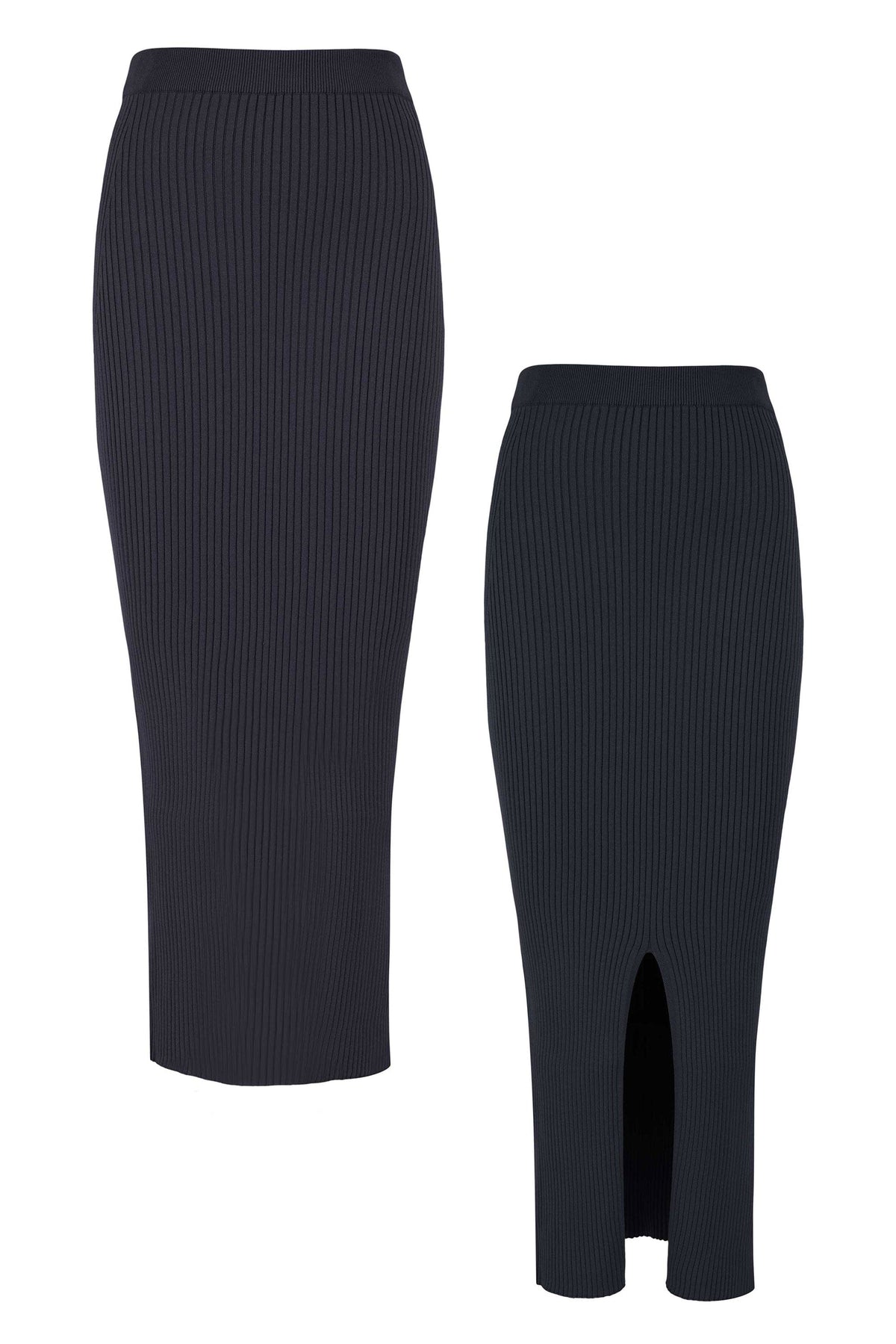 Madonna Ribbed-Knit Midi Skirt