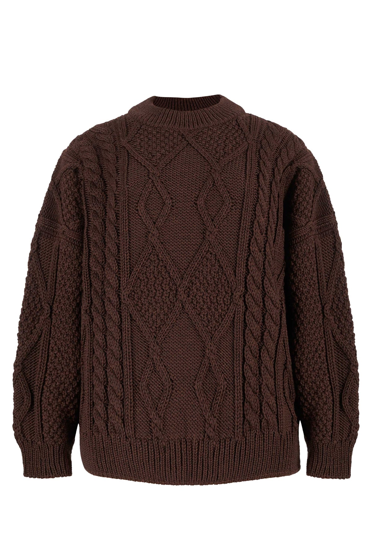 Nonna Cable-Knit 100% Merino Sweater