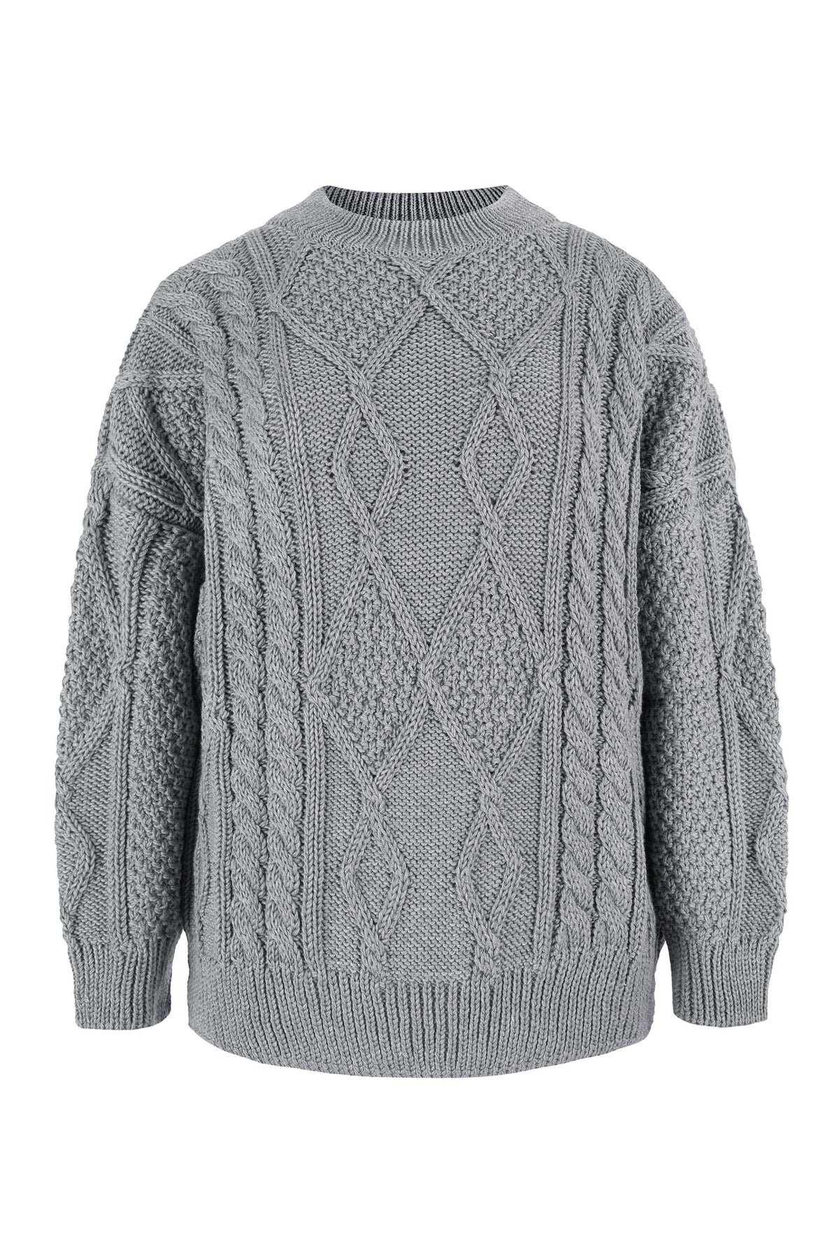 Nonna Cable-Knit 100% Merino Sweater