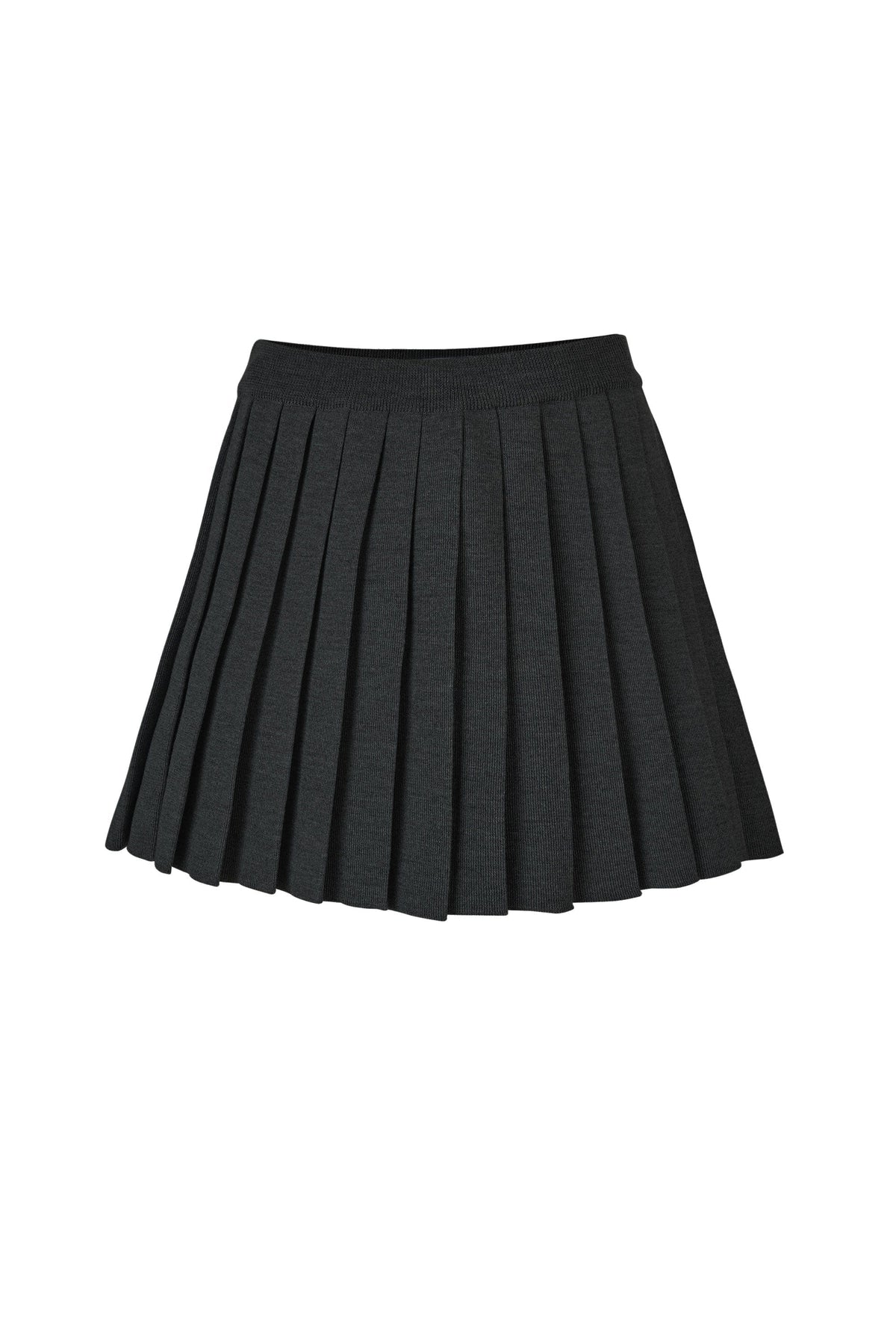 Piccolo Pleated 100% Merino Mini Skirt
