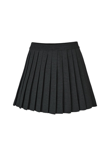 Piccolo Pleated 100% Merino Mini Skirt