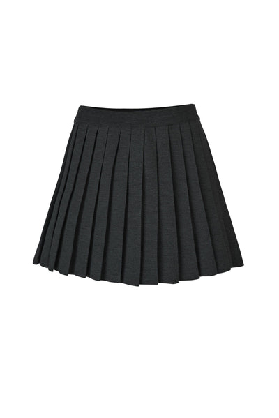 Piccolo Pleated 100% Merino Mini Skirt