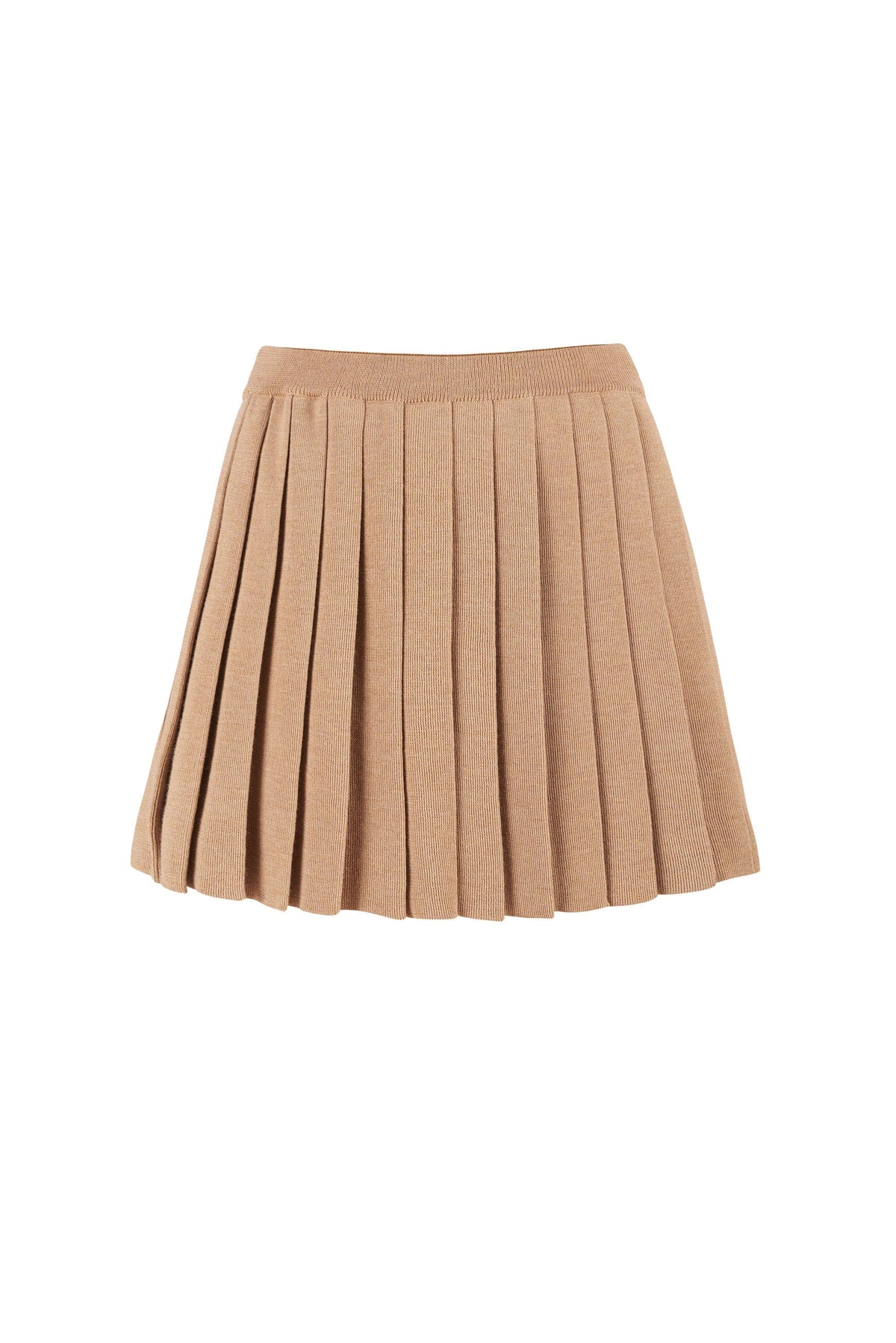 Piccolo Pleated 100% Merino Mini Skirt