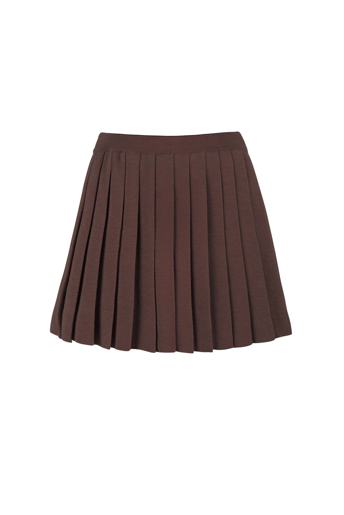 Piccolo Pleated 100% Merino Mini Skirt