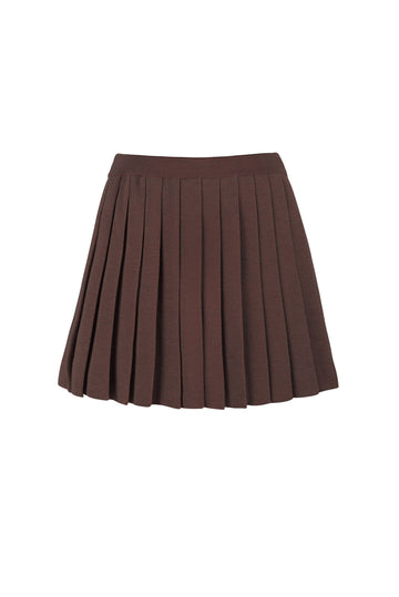 Piccolo Pleated 100% Merino Mini Skirt