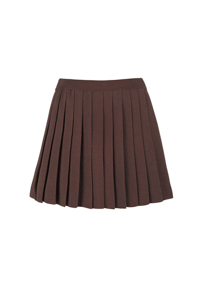 Piccolo Pleated 100% Merino Mini Skirt