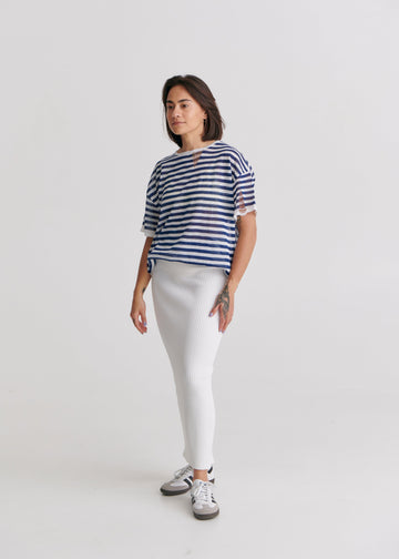 Madonna Ribbed-Knit Midi Skirt