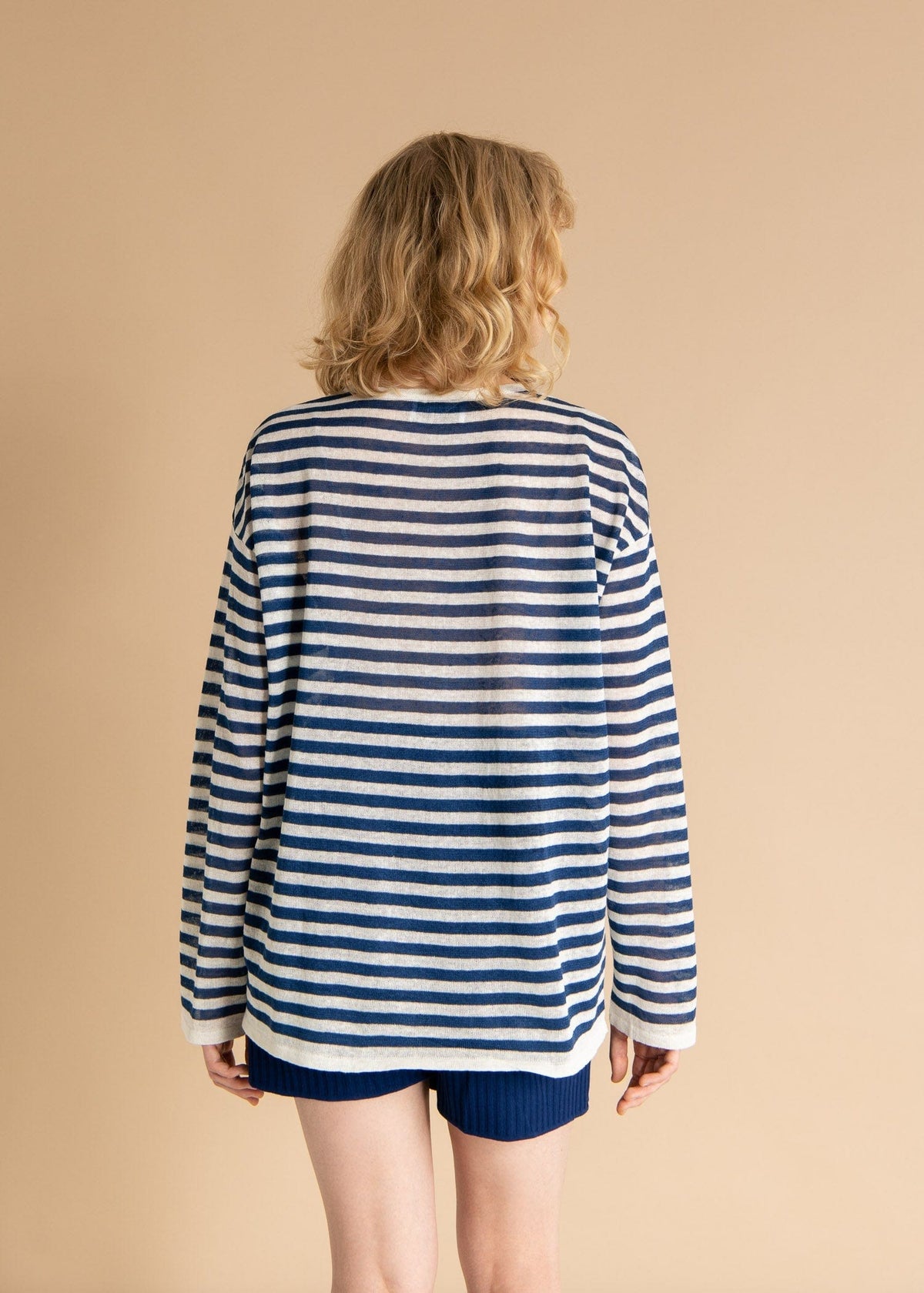 Tanto 100% Linen Long-Sleeve Top