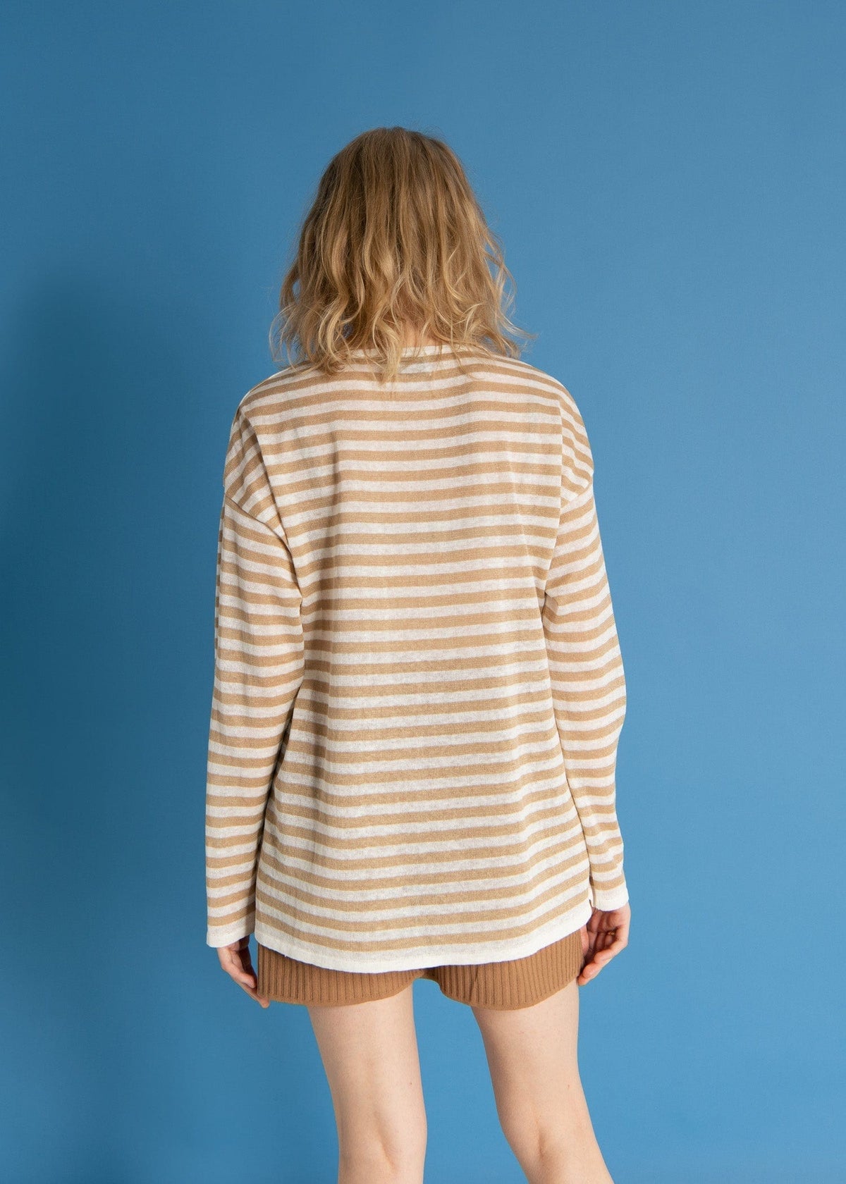 Tanto 100% Linen Long-Sleeve Top