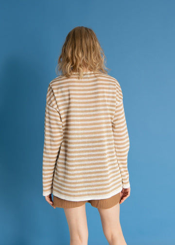Tanto 100% Linen Long-Sleeve Top