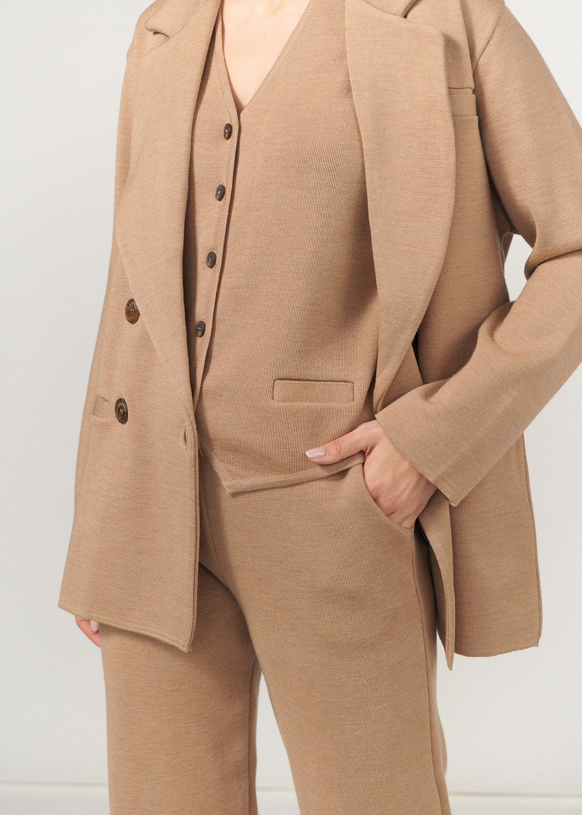 Galante Knitted 100% Merino Waistcoat