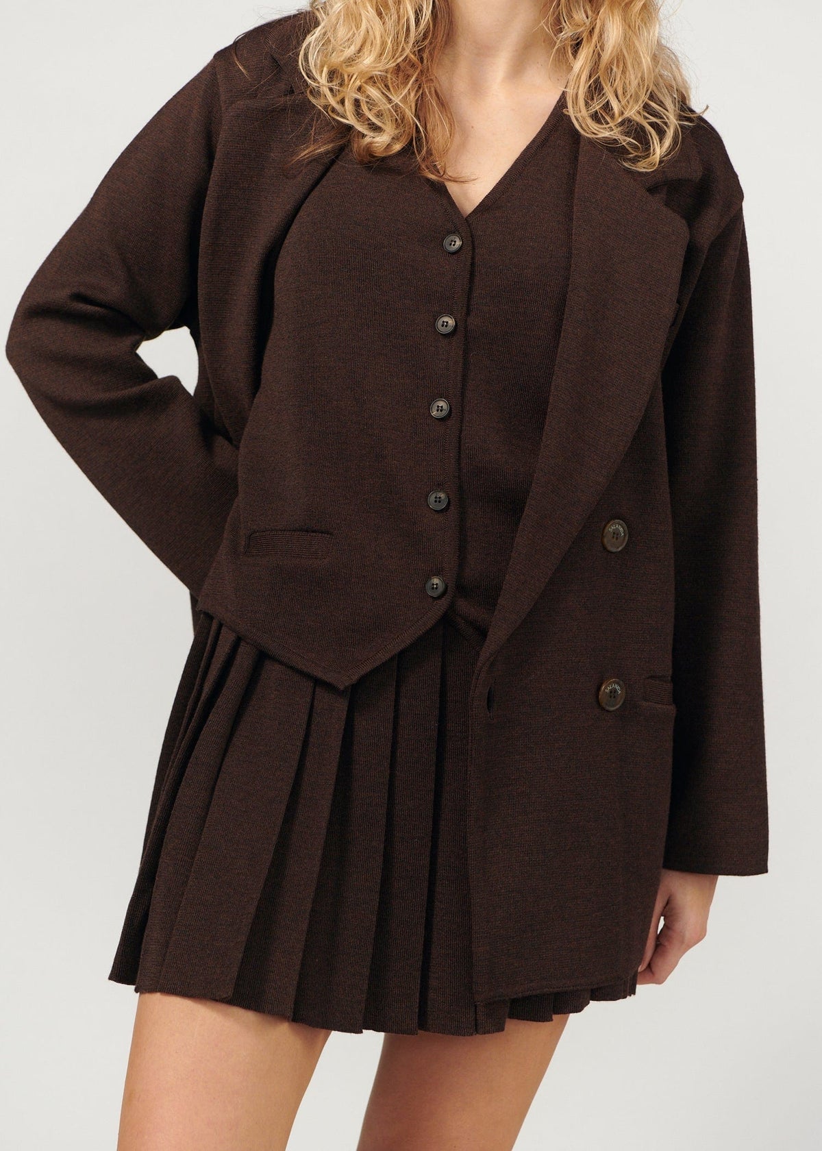 Galante Knitted 100% Merino Waistcoat