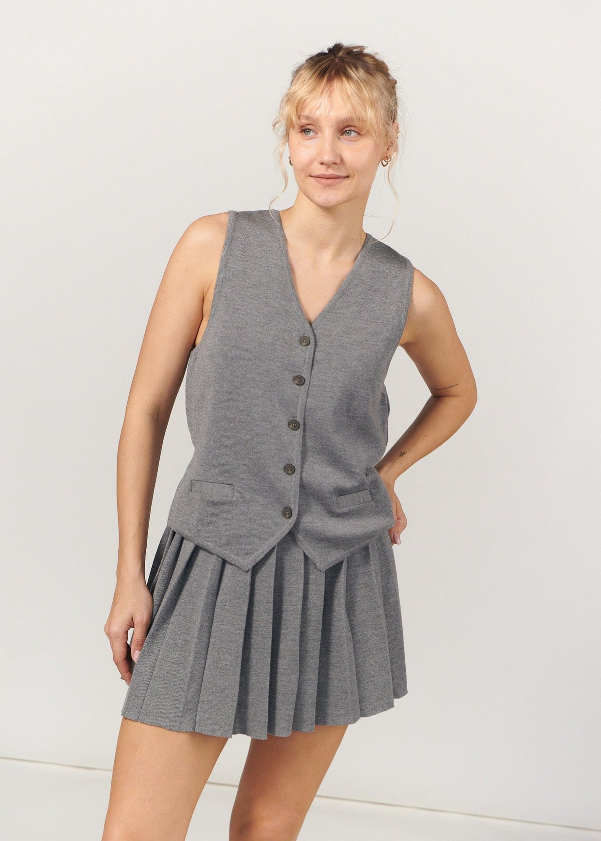 Galante Knitted 100% Merino Waistcoat