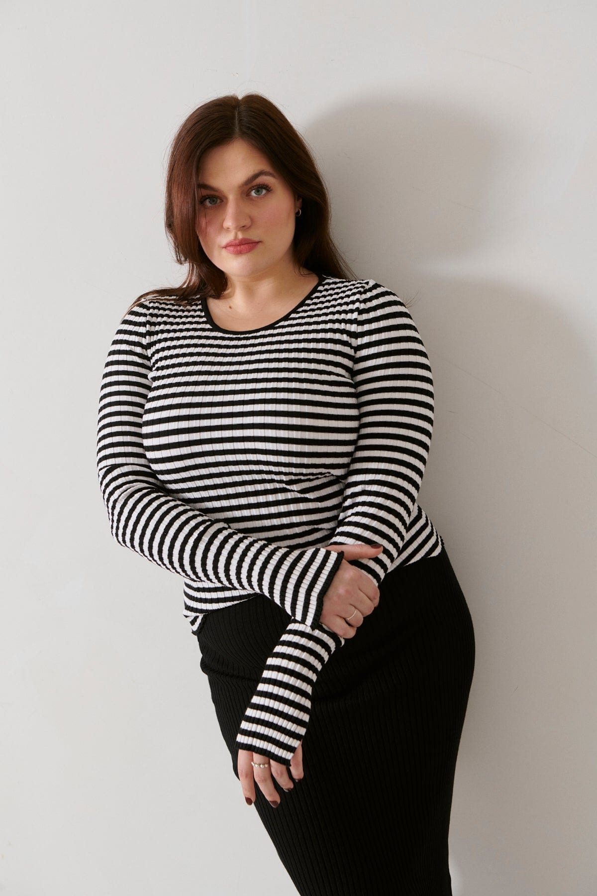 Brera Ribbed Long-Sleeve Top