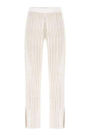 Sole 100% Linen Beach Pants White
