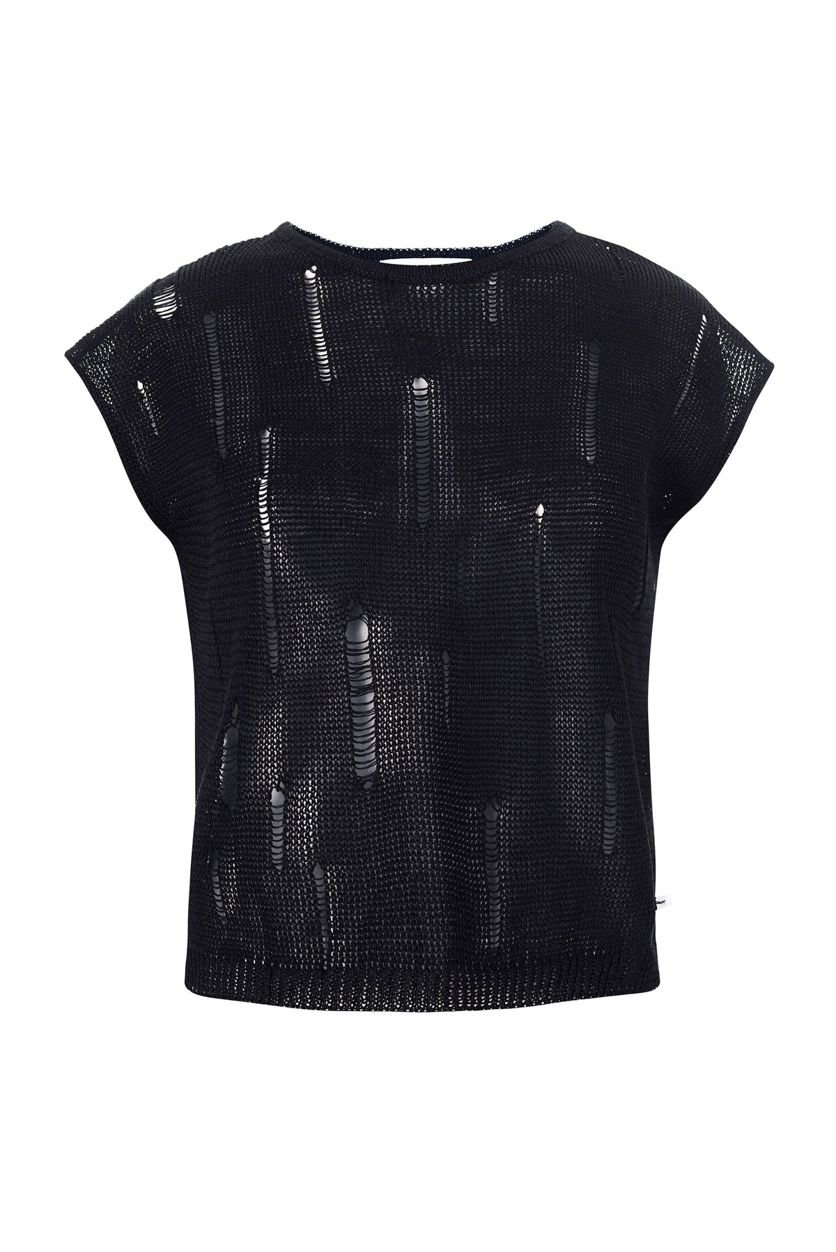 Terra Distressed Linen Top
